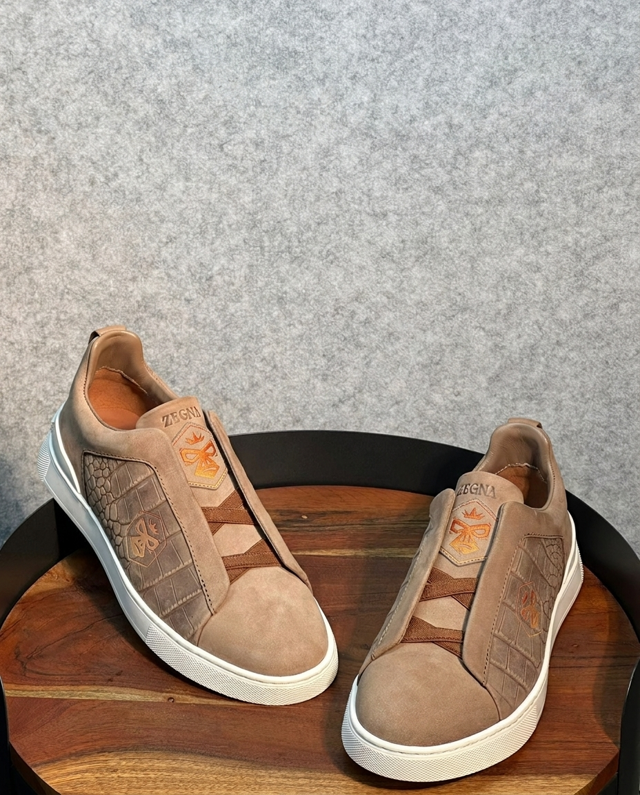Beige Triple Stitch™ SECONDSKIN Sneakers