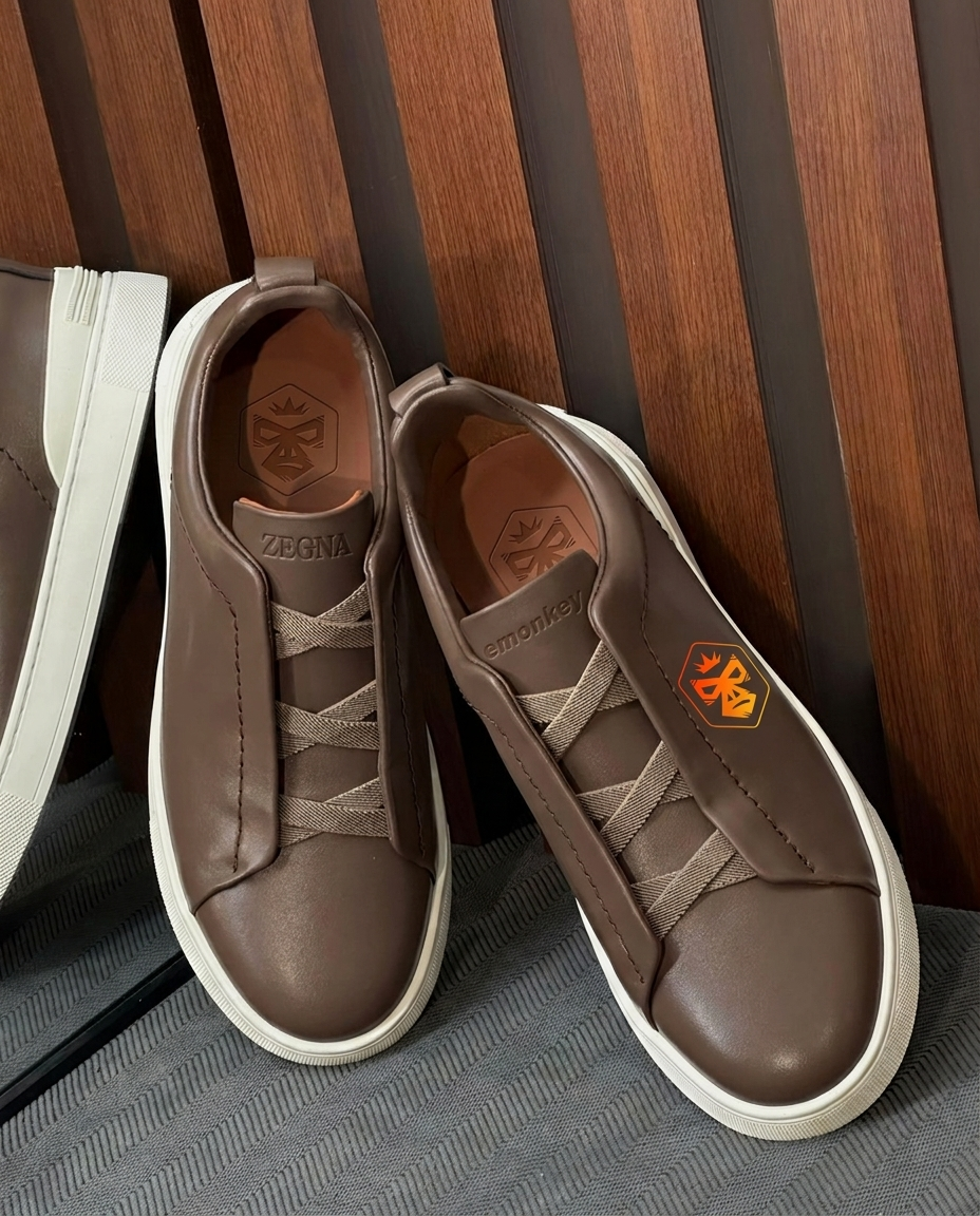 Almond Brown Triple Stitch™ SECONDSKIN Sneakers
