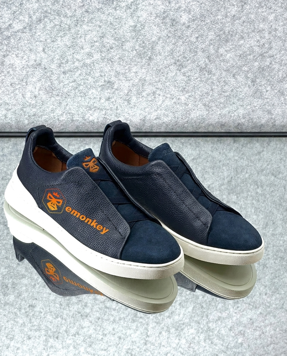 Blue Skin-Side Triple Stitch™ SECONDSKIN Sneakers